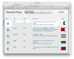 fmNauticalFlags – View Your Name in Flags!