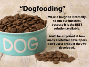 Dogfooding and FileMaker