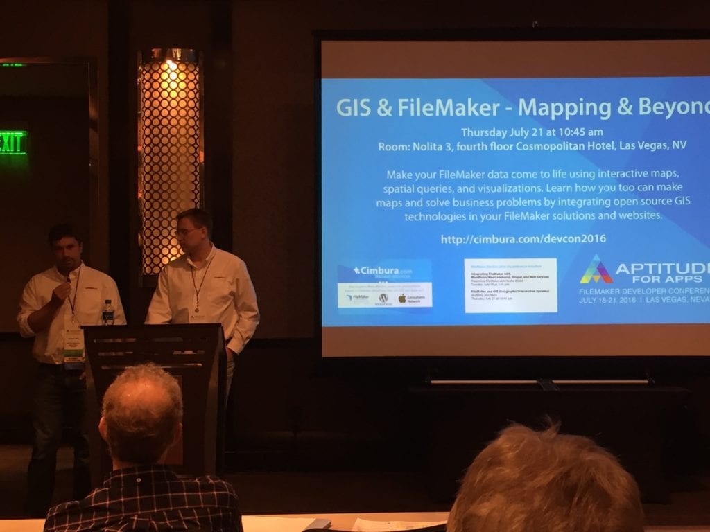 DevCon 2016 Andy and Michael GIS FileMaker
