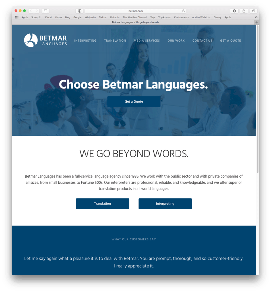 betmar-web-site