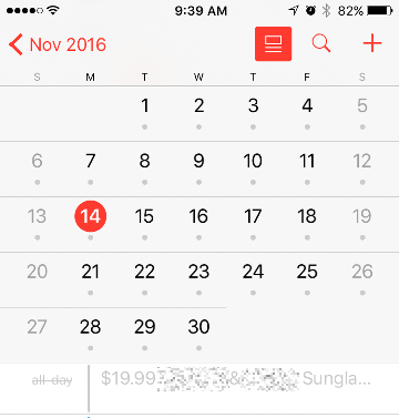 Calendar Spam Declined