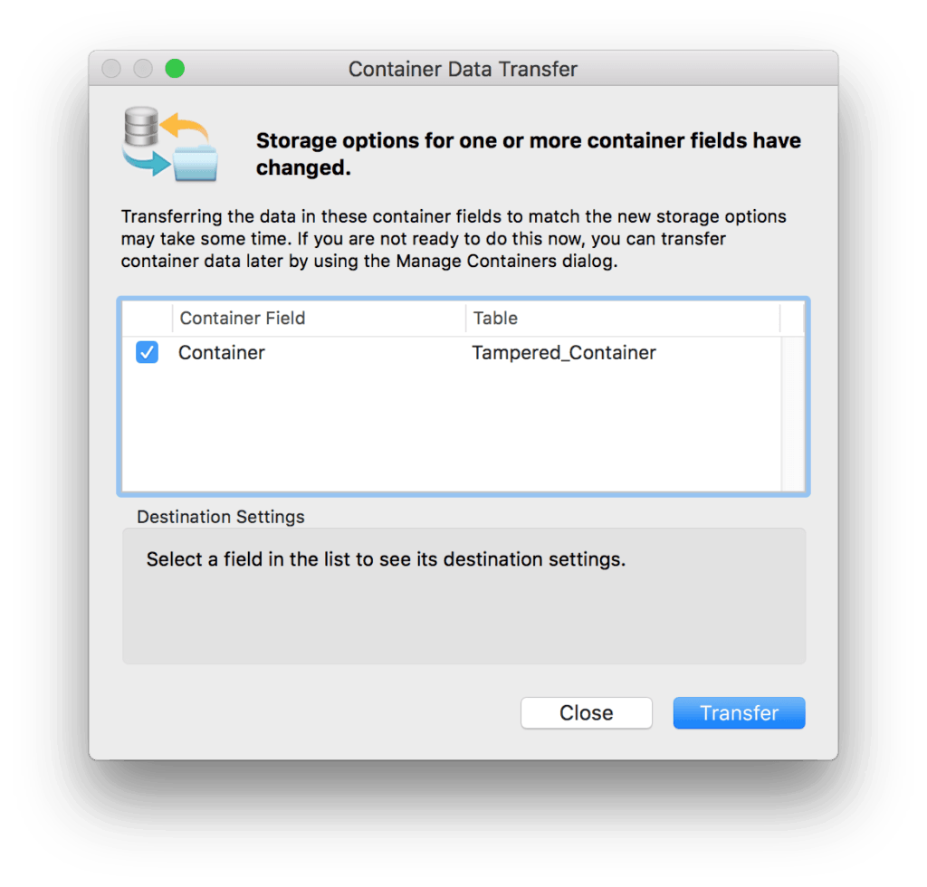 Dealing with Tampered Containers in FileMaker Pro 2