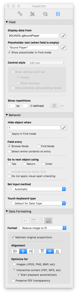 fmSoundPlayer Sound Effects on the Fly with FileMaker 5