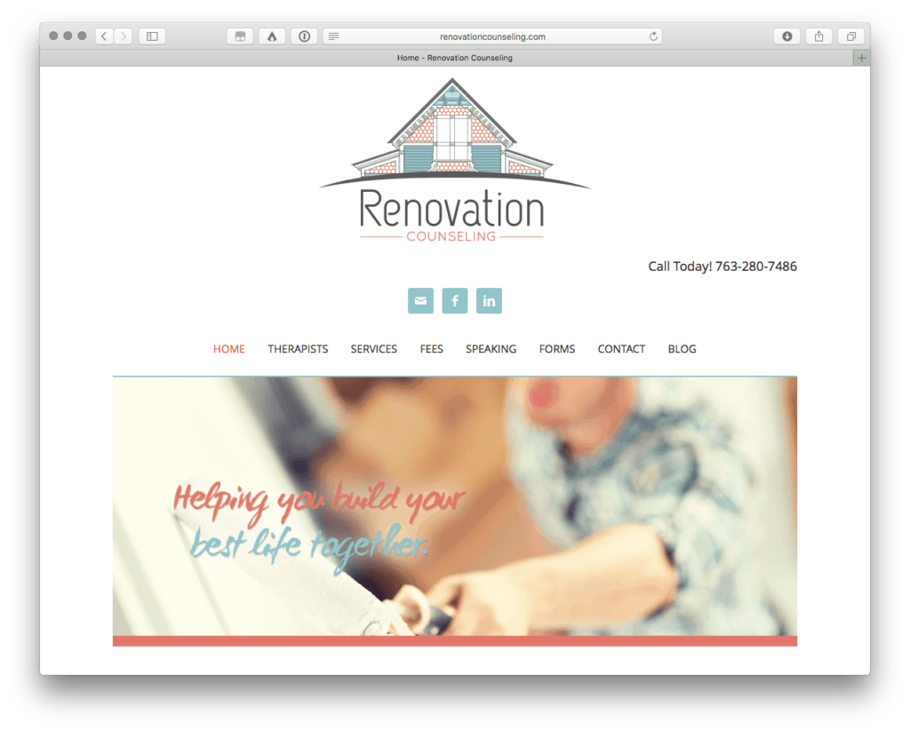 Renovation Counseling Increases Online Web Presence with Well Designed Website