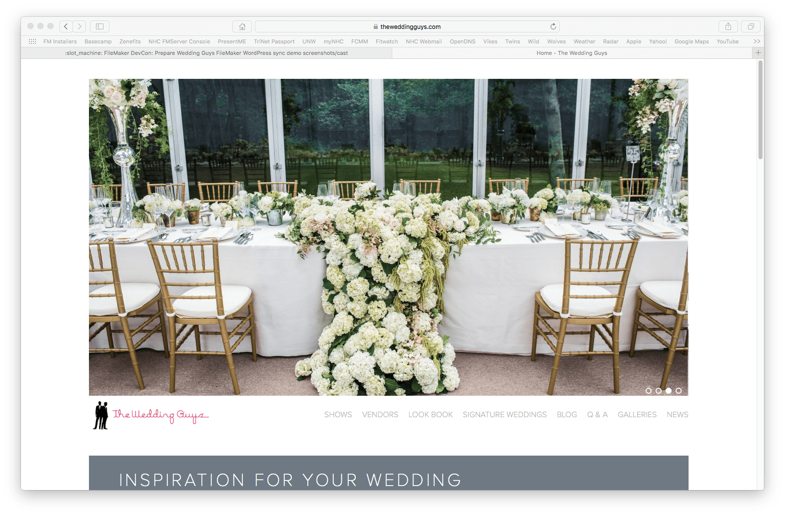 The Wedding Guys Dynamic Get a New Website with FileMaker Integration 3