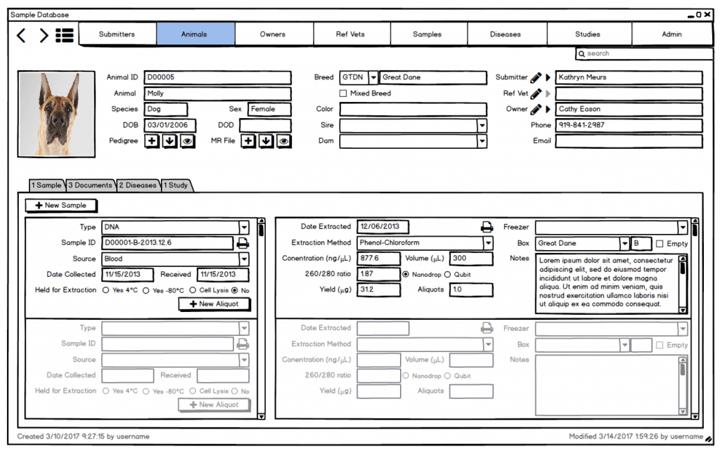 U of M Vet Draft Mockup