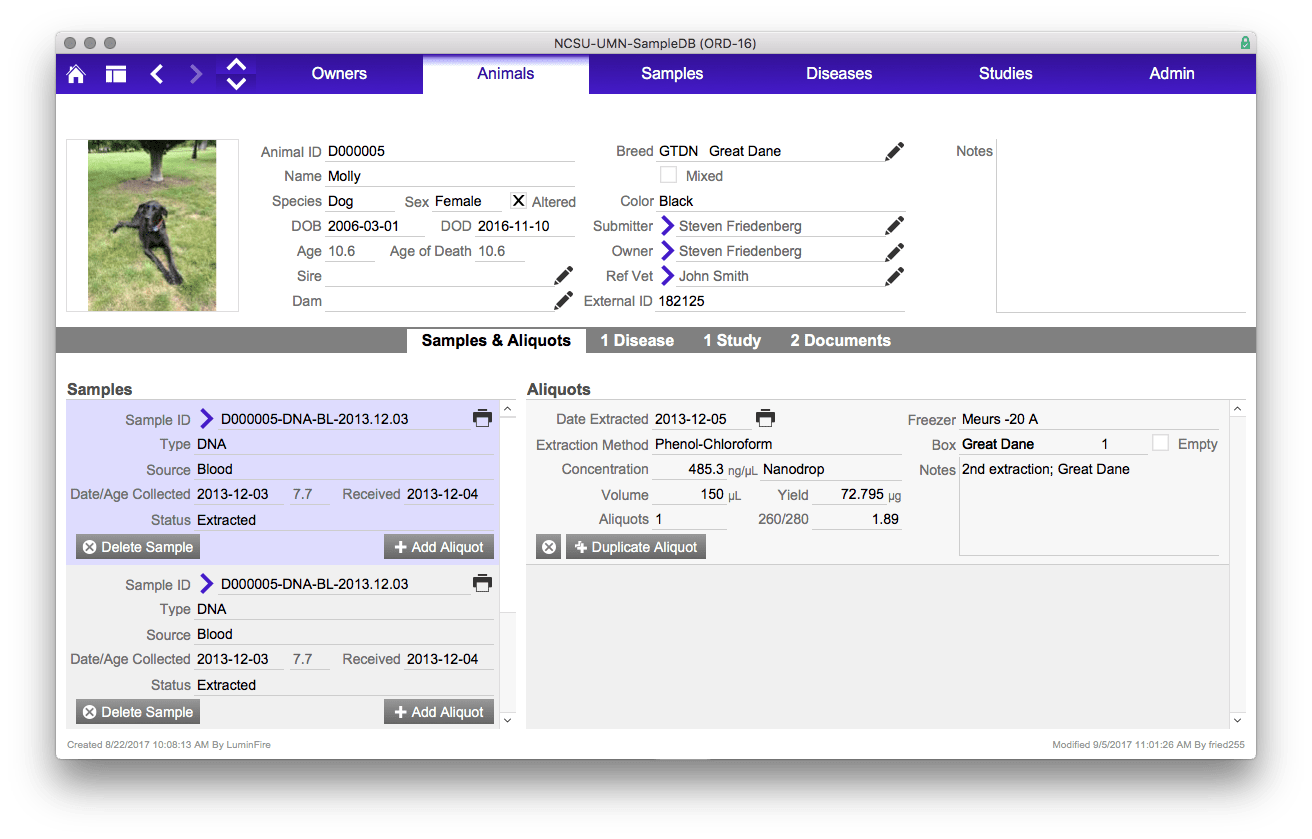 U of M Vet new custom app