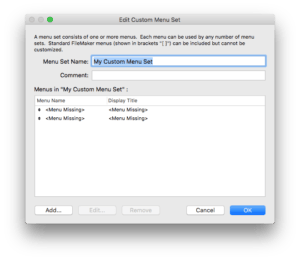 FileMaker 17 Lets You Copy and Paste Custom Menus and Custom Menu Sets Between Solutions
