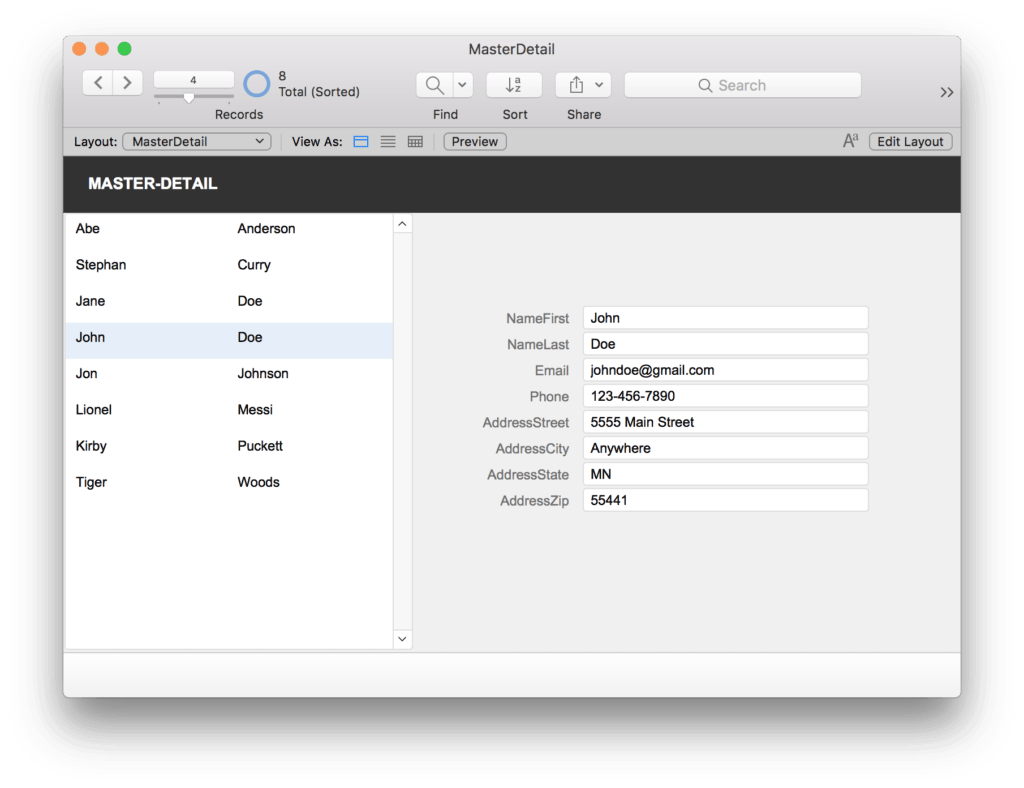 FileMaker 17 Portals for Master Detail Layouts LuminFire