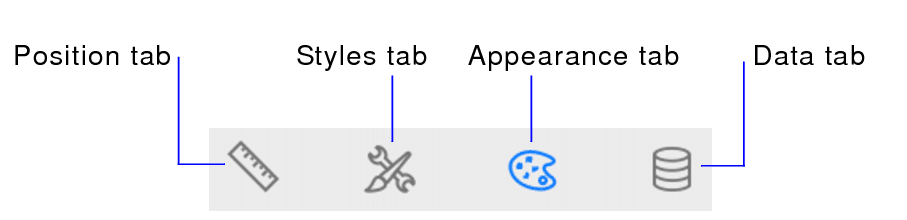 FileMaker Inspector Tabs