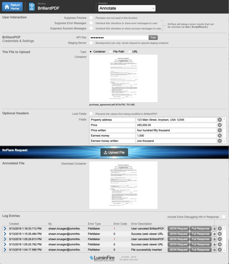 Filling Out Custom PDF Forms with FileMaker - LuminFire