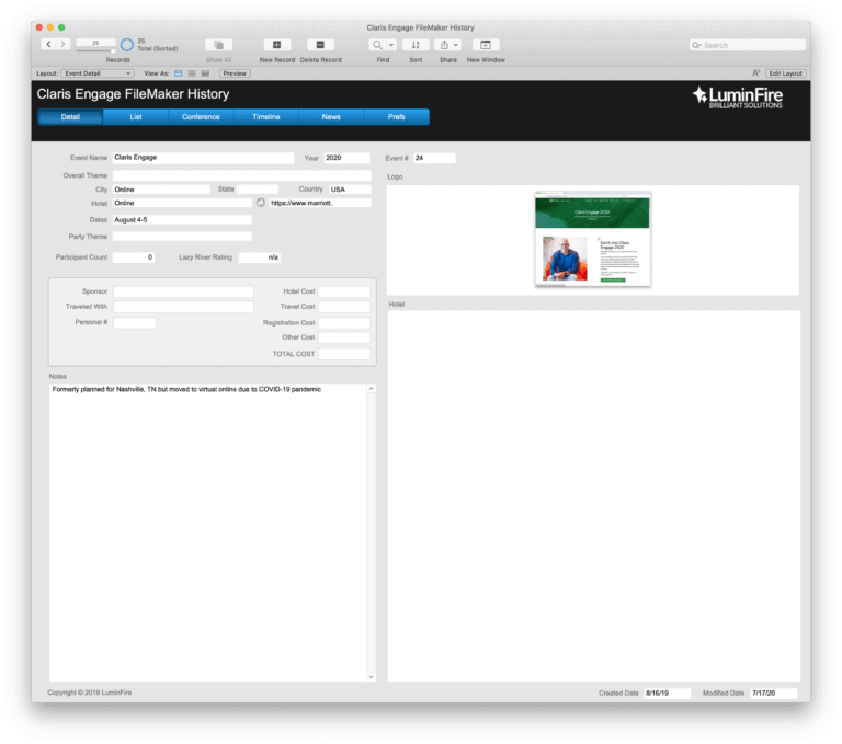 upgrade filemaker pro database from previous version