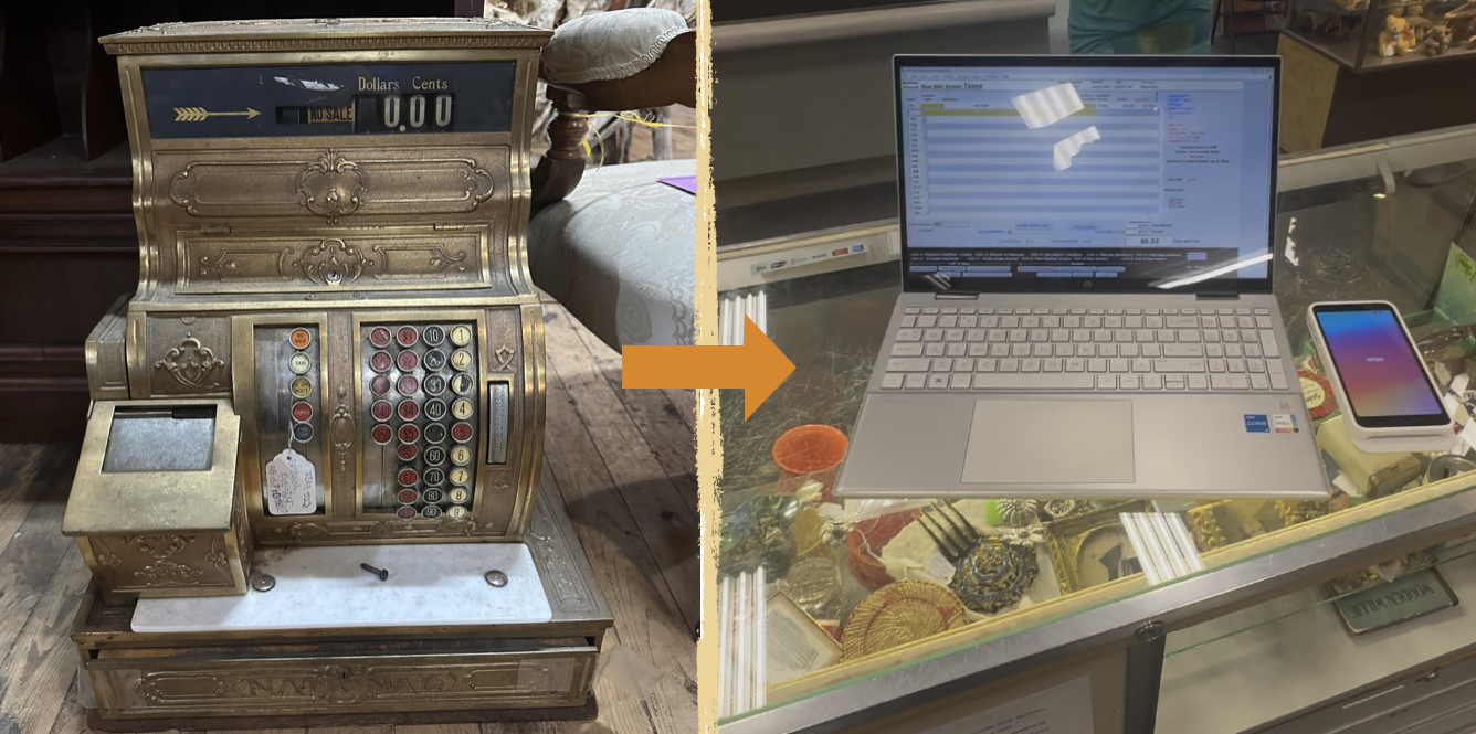 midtown antique register to modern