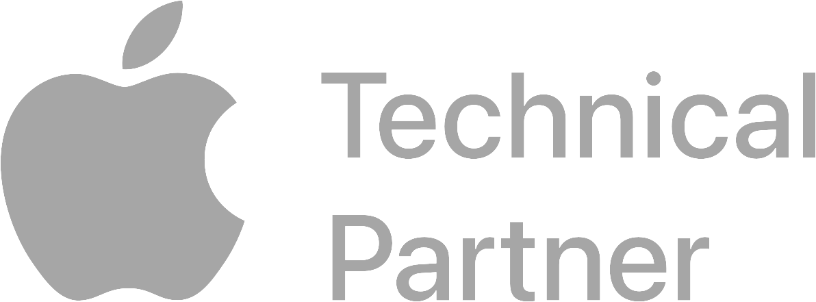 apple partner network logo grey