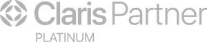 2026 claris partner platinum logo grey